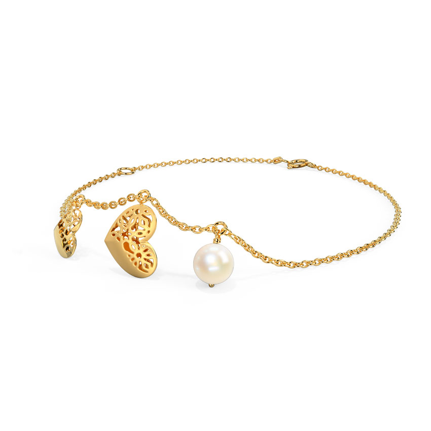 Sterling Silver Golden Love In Nature Bracelet - Imagen 2