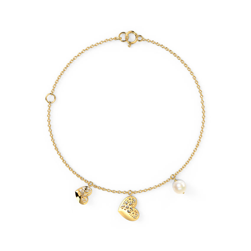 Sterling Silver Golden Love In Nature Bracelet - Imagen 3