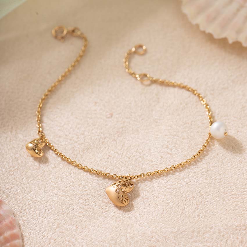 Sterling Silver Golden Love In Nature Bracelet - Imagen 4